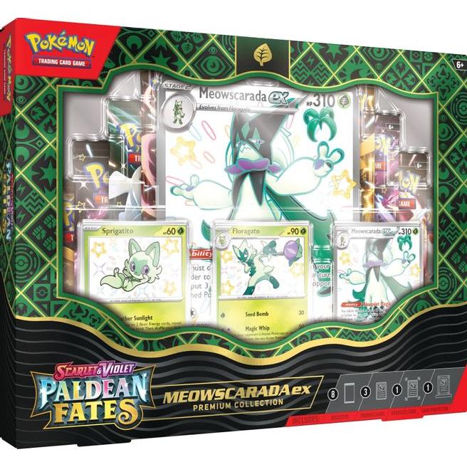 Paldean Fates - Meowscarada EX Premium Collection