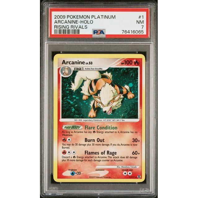 2009 Arcanine - PSA 7 Kitchen Table TCG 2009 Arcanine - PSA 7 Kitchen Table TCG