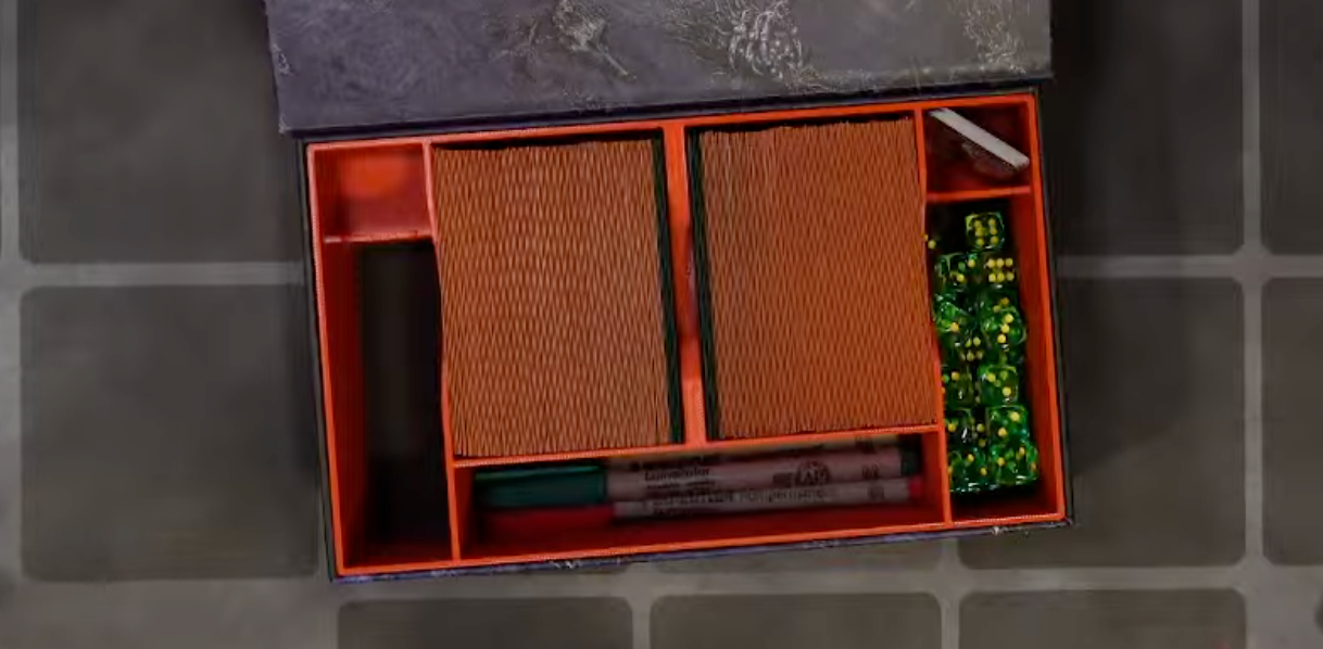 Gothic 3d Printed Box Divider (With Empty Box)