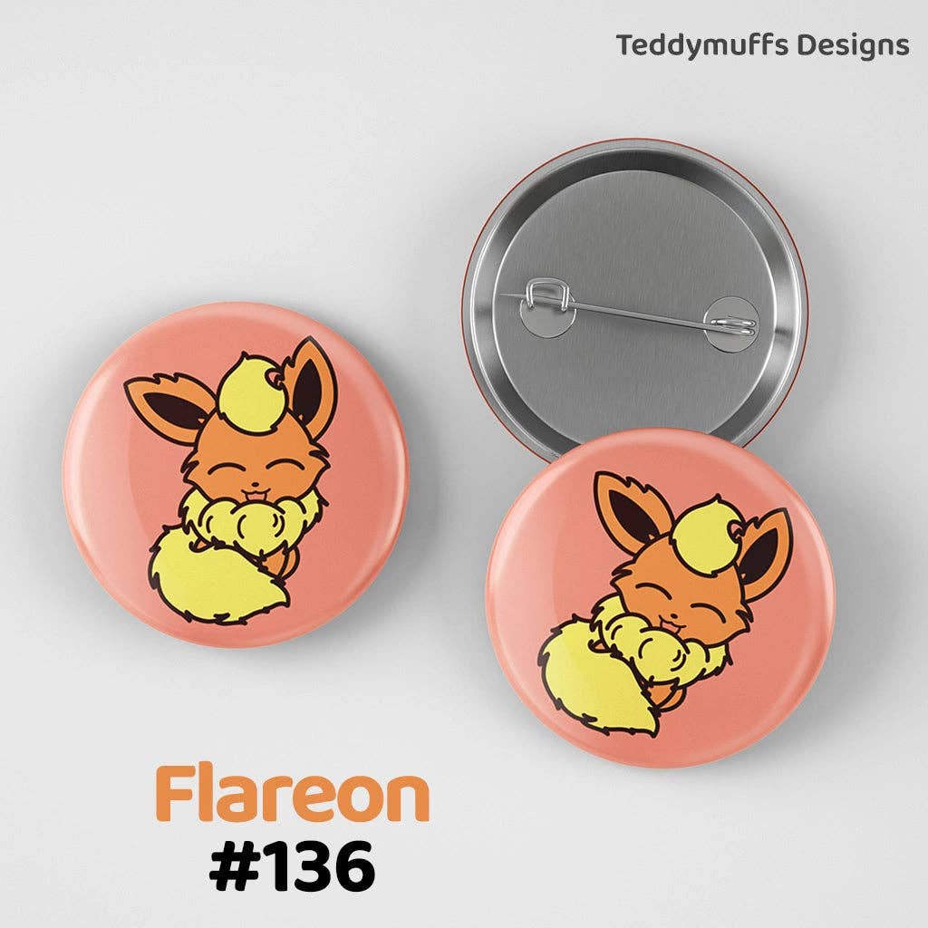 Eeveelutions Button Pins: Eeveelution Pack