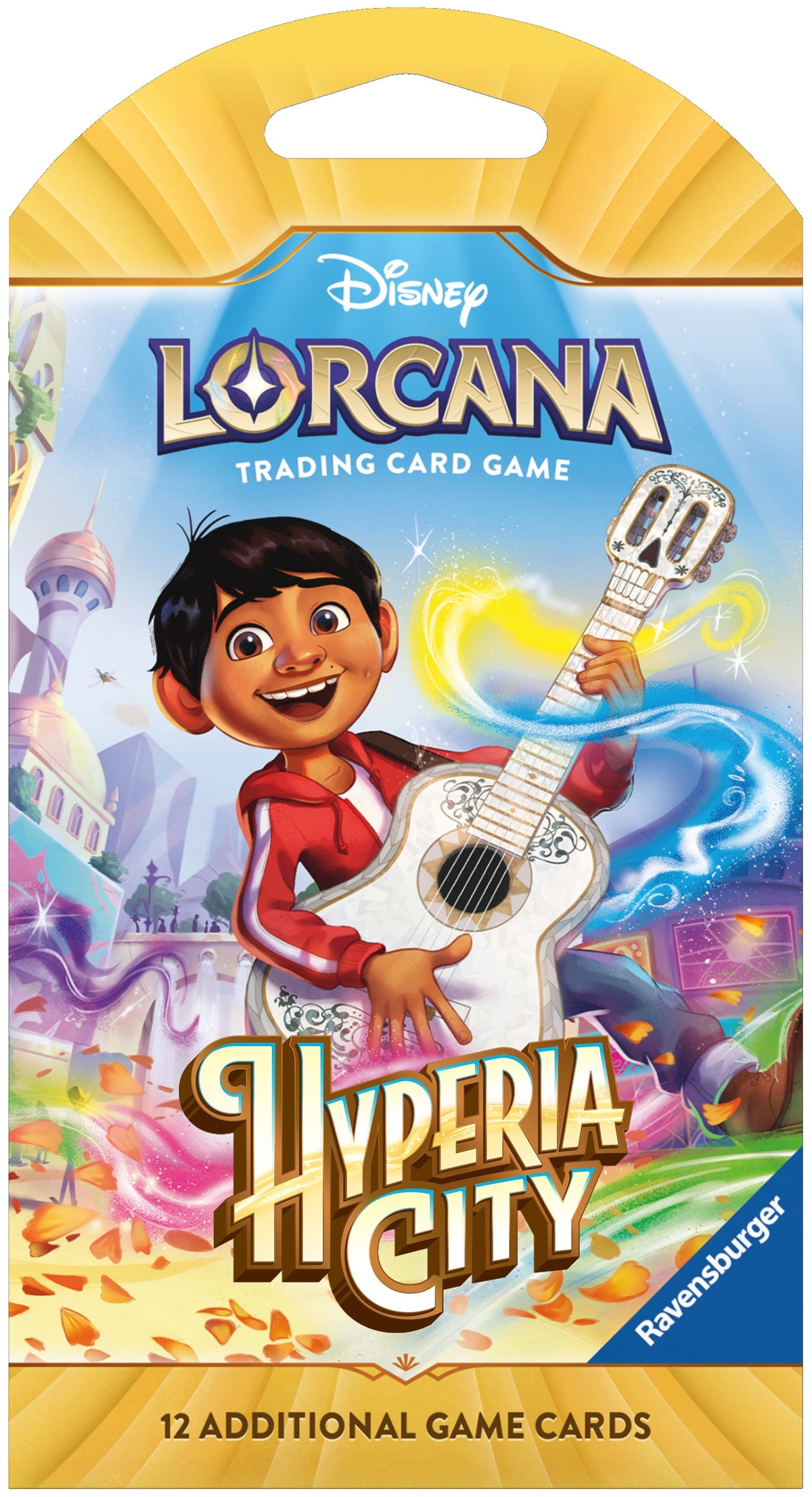 Disney Lorcana Hyperia City Booster Pack featuring Miguel
