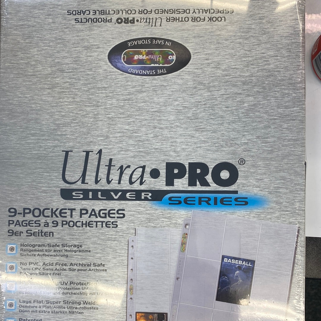 Ultra PRO 9-Pocket Platinum Pages – 10 Refill Sleeves For Binders (Sealed)