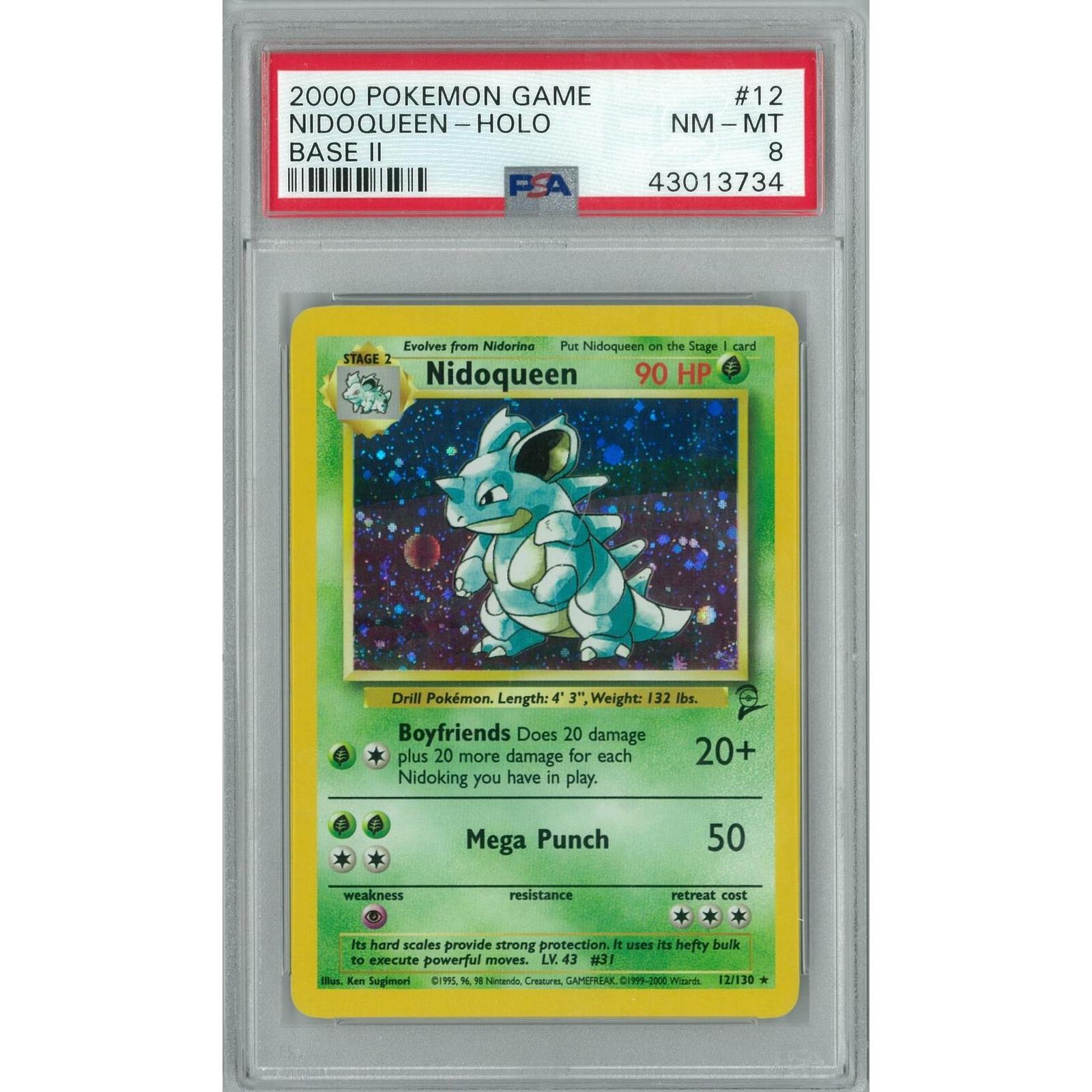 Nidoqueen - PSA 8 - Base Set 2