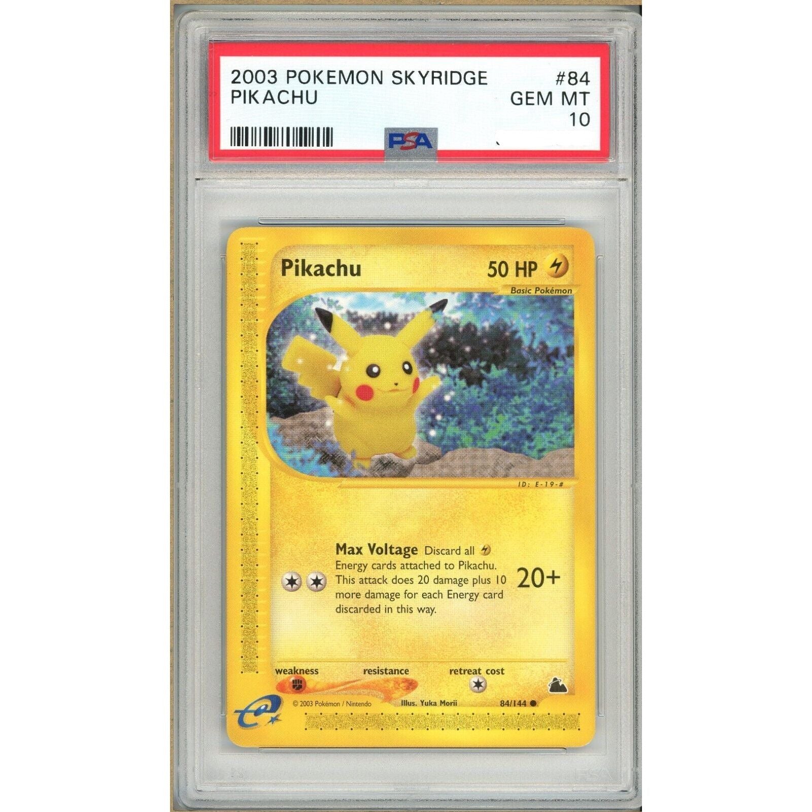 2003 pokemon cards 2003 Pikachu Skyridge Non-Holo