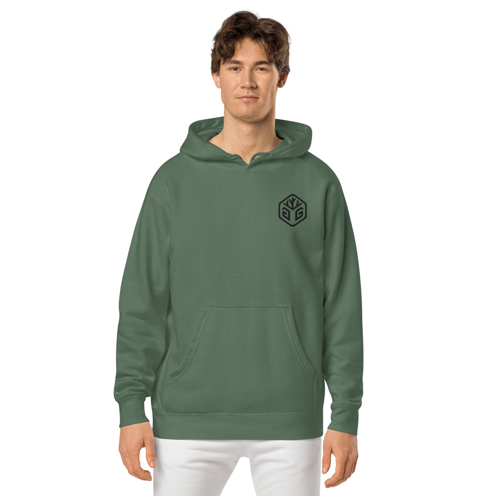 GG Logo - Embroidered Pigment-dyed hoodie