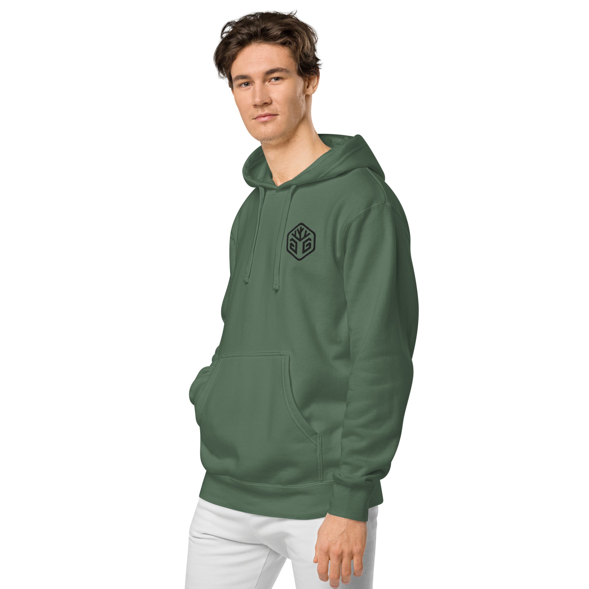 GG Logo - Embroidered Pigment-dyed hoodie