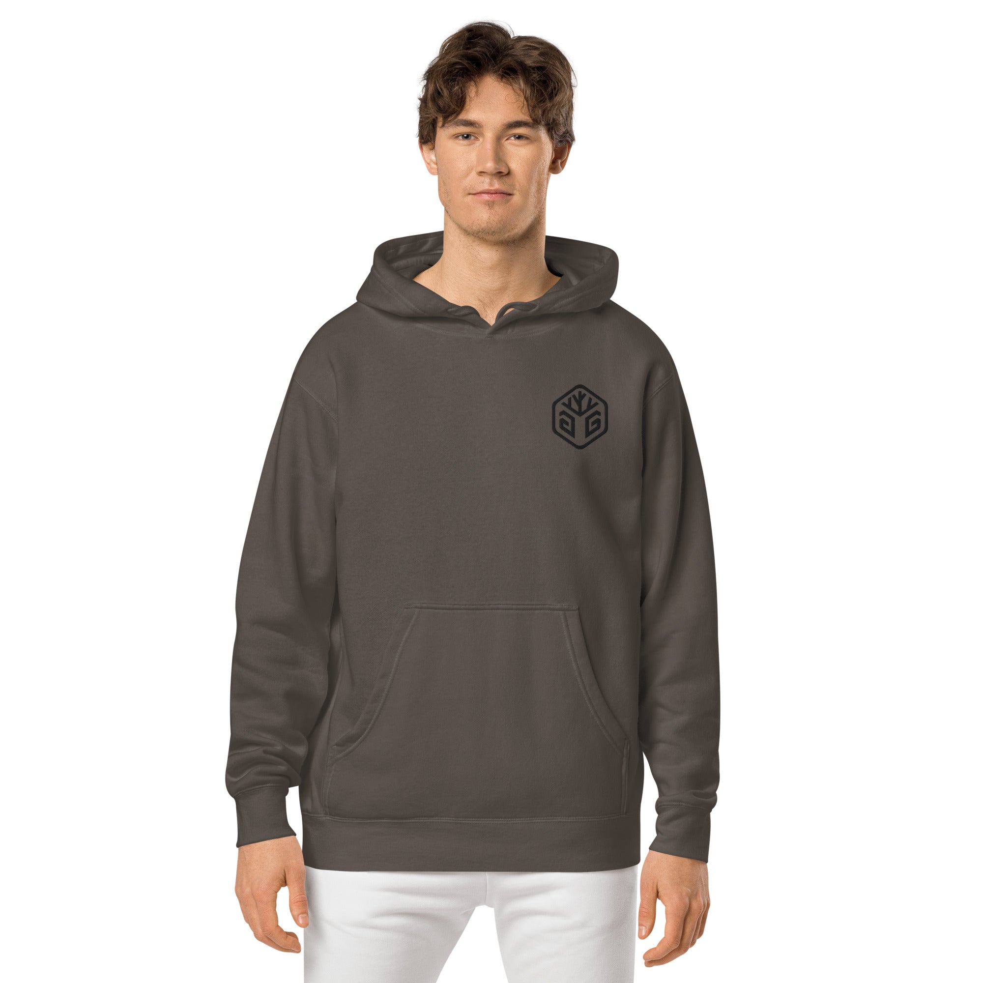 GG Logo - Embroidered Pigment-dyed hoodie