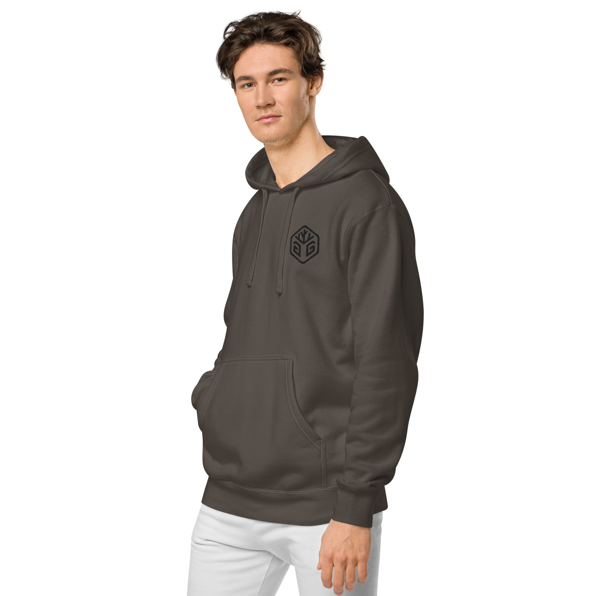 GG Logo - Embroidered Pigment-dyed hoodie