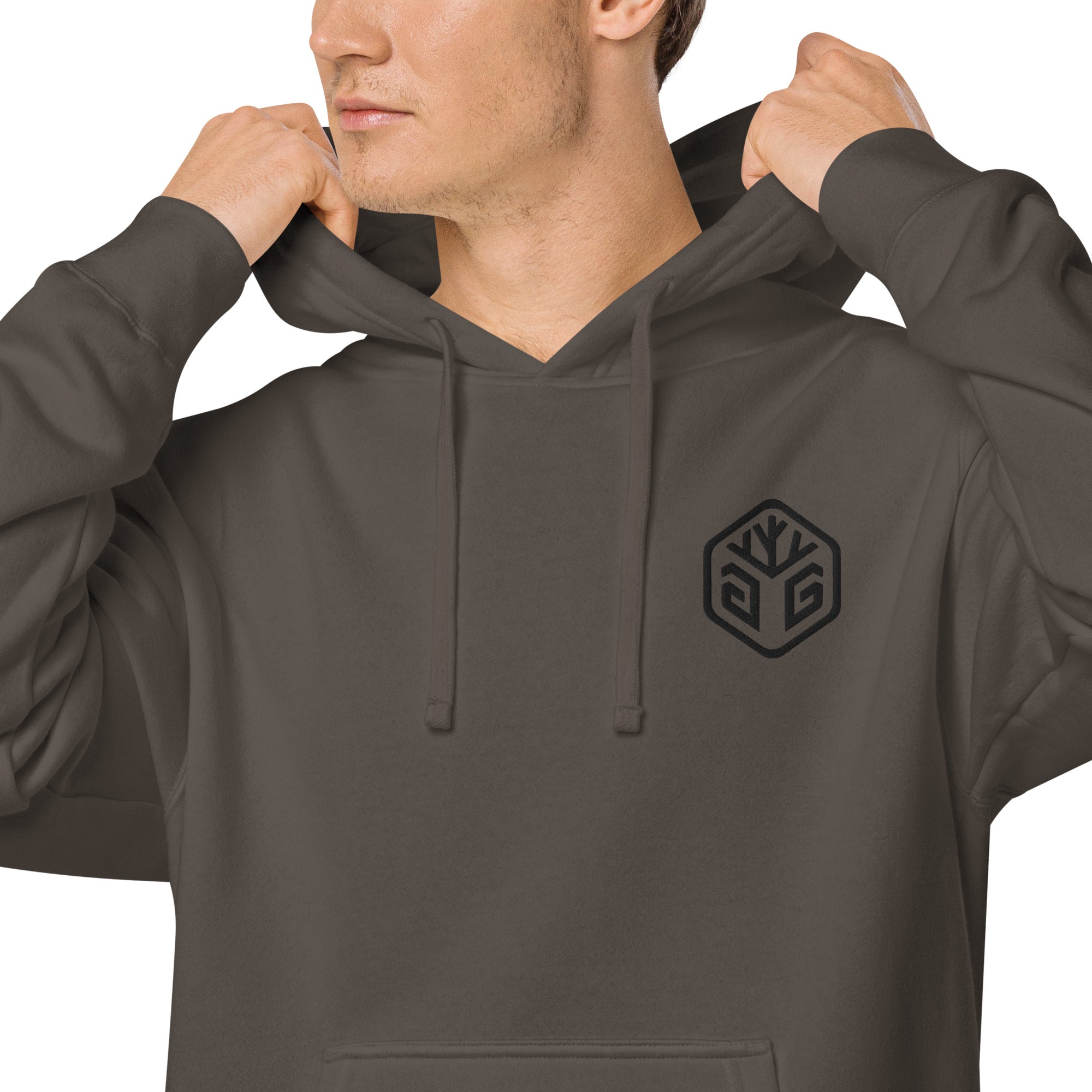 GG Logo - Embroidered Pigment-dyed hoodie