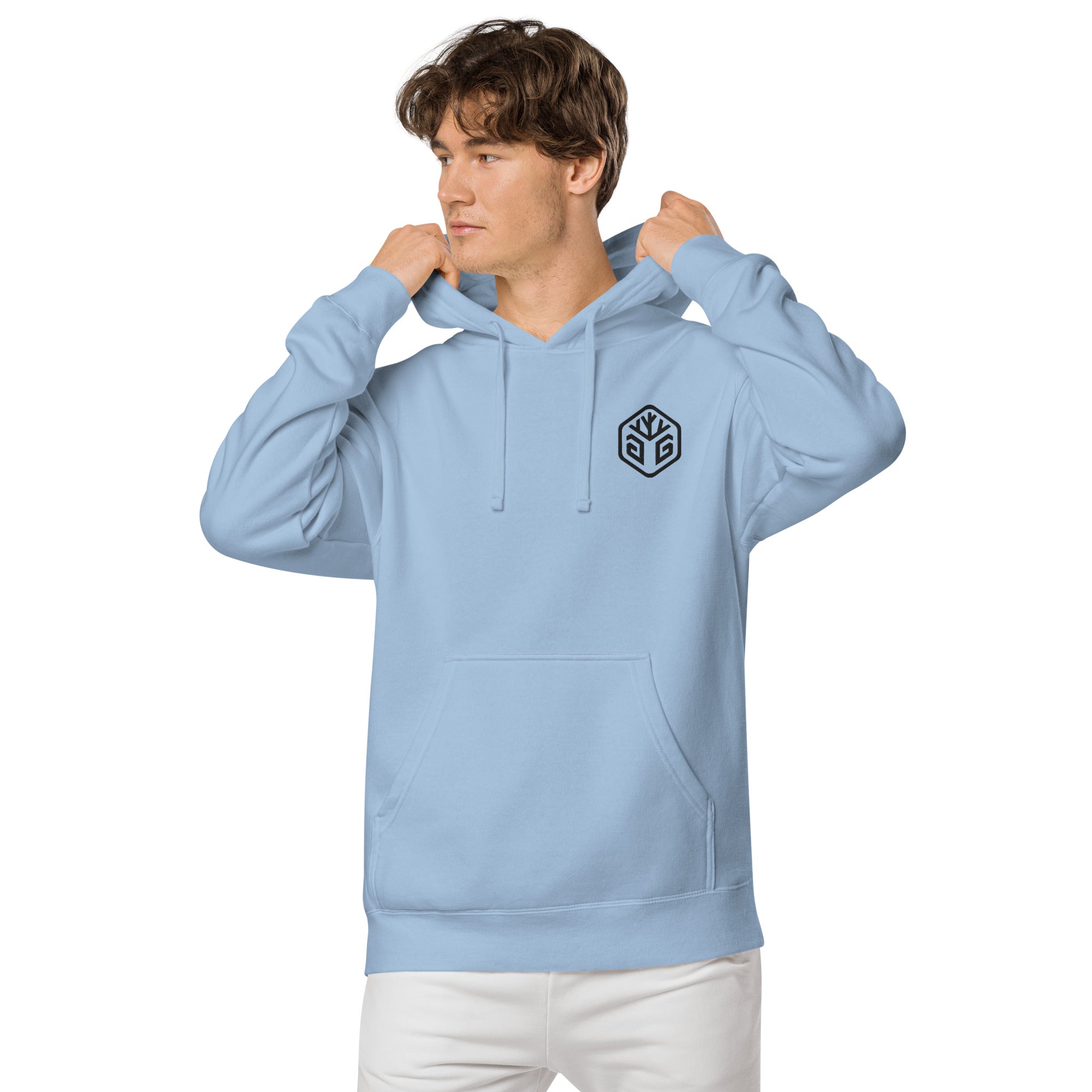GG Logo - Embroidered Pigment-dyed hoodie