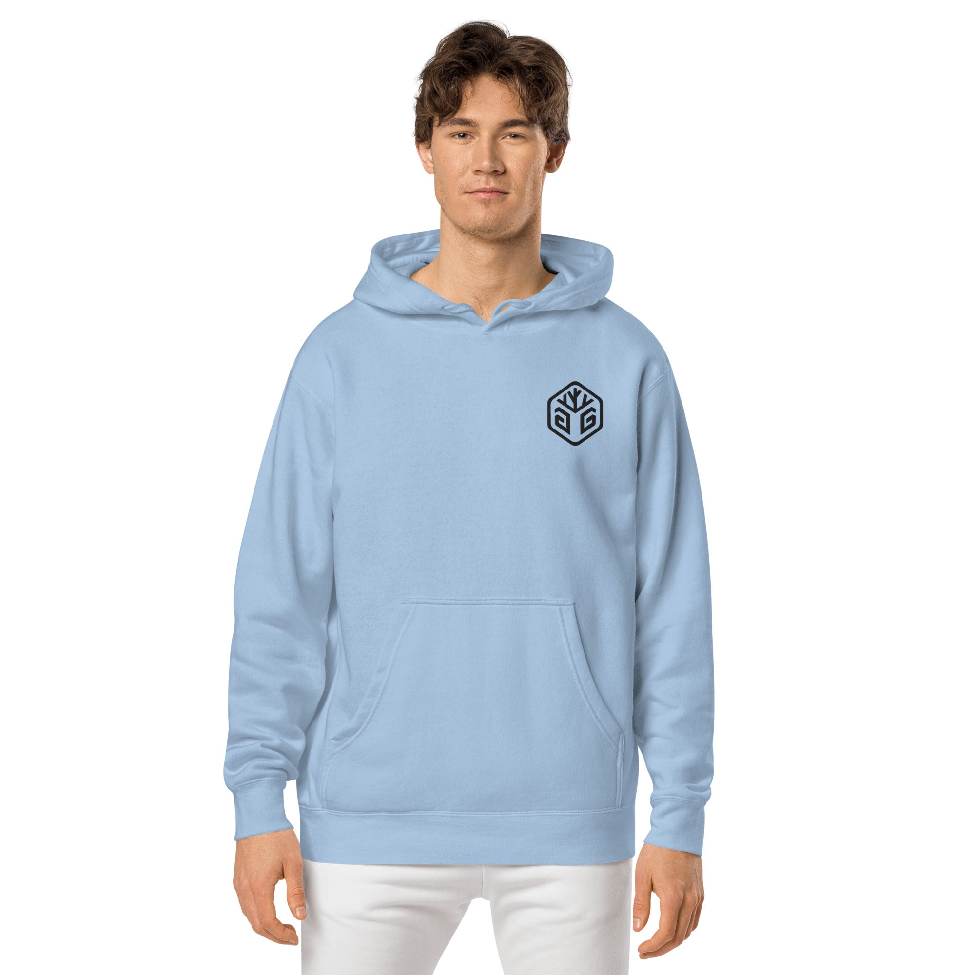 GG Logo - Embroidered Pigment-dyed hoodie