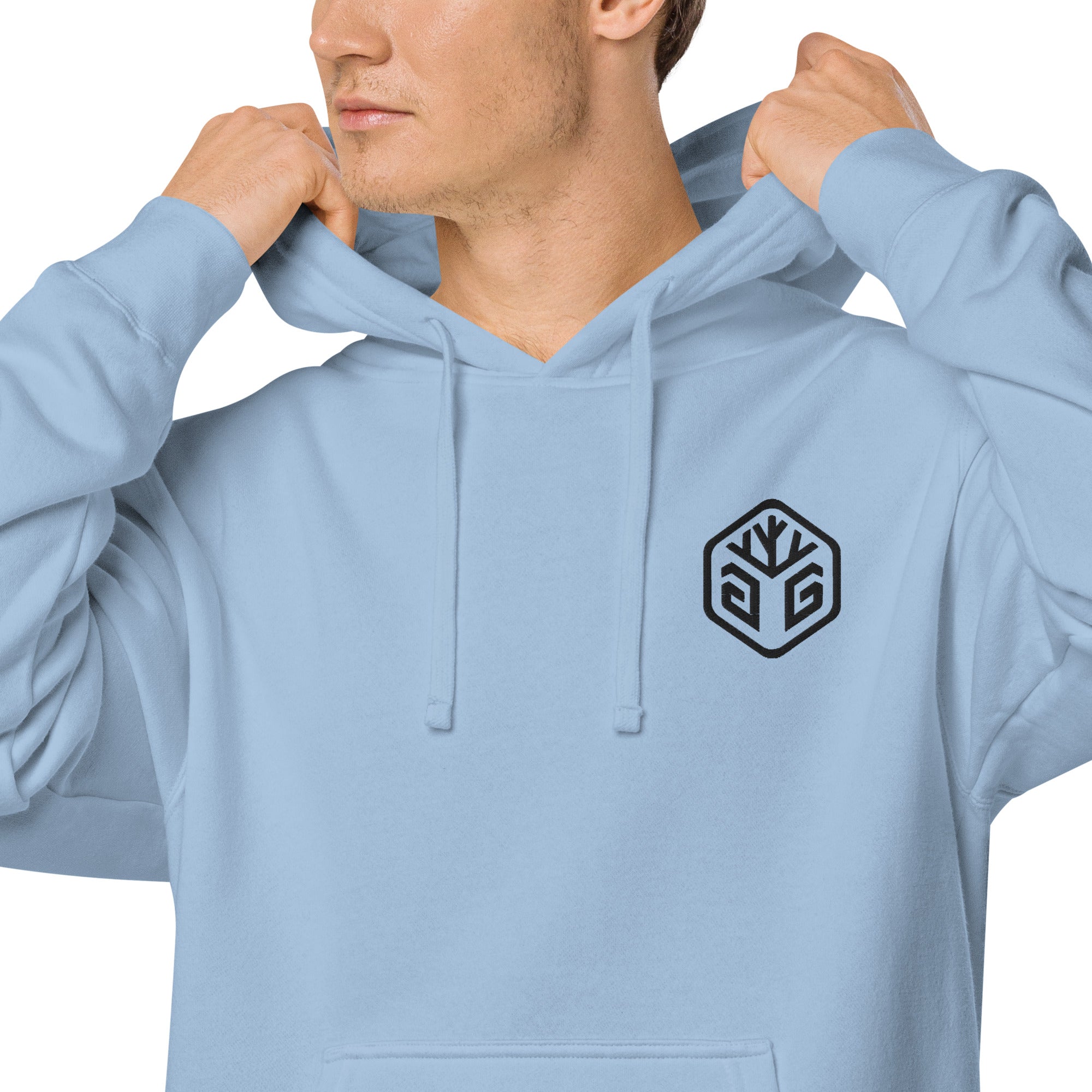GG Logo - Embroidered Pigment-dyed hoodie