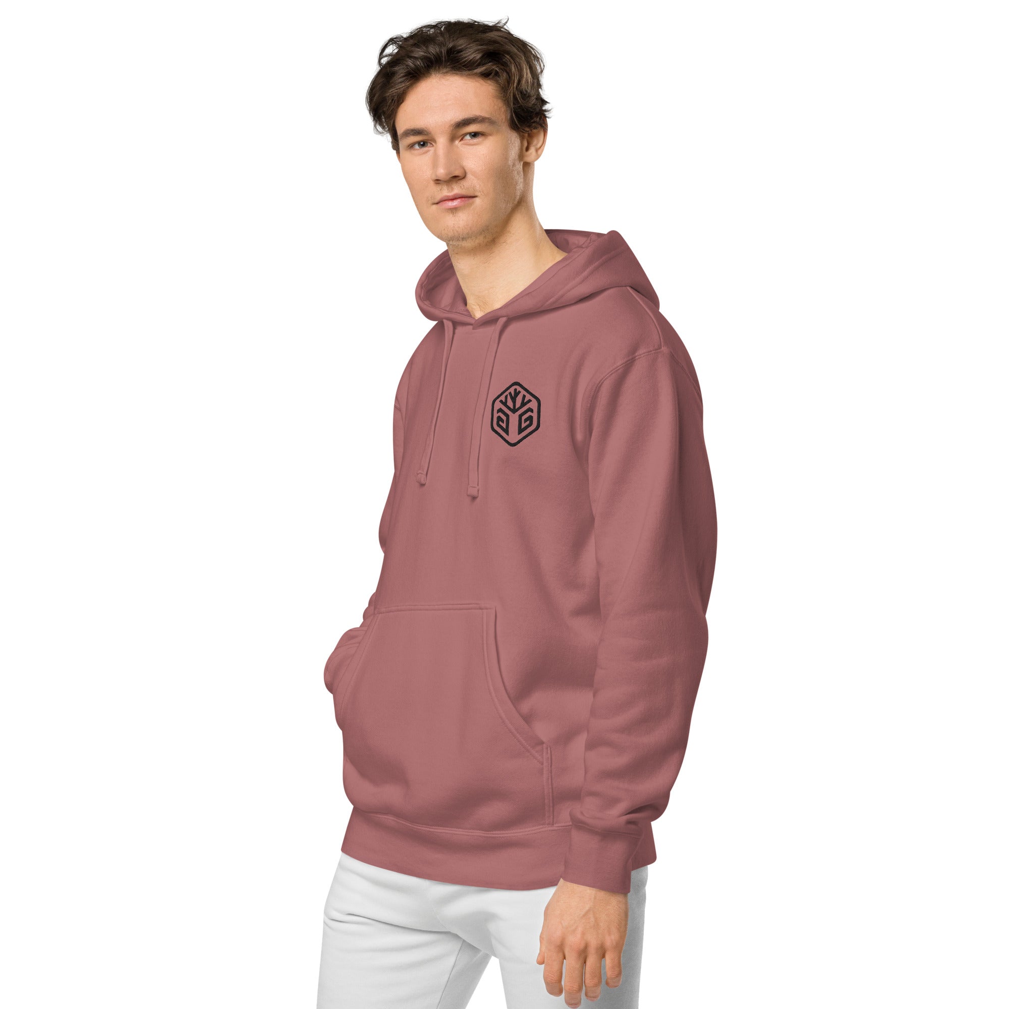 GG Logo - Embroidered Pigment-dyed hoodie