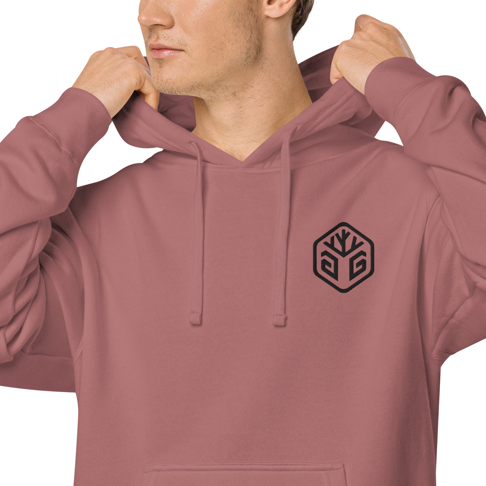 GG Logo - Embroidered Pigment-dyed hoodie