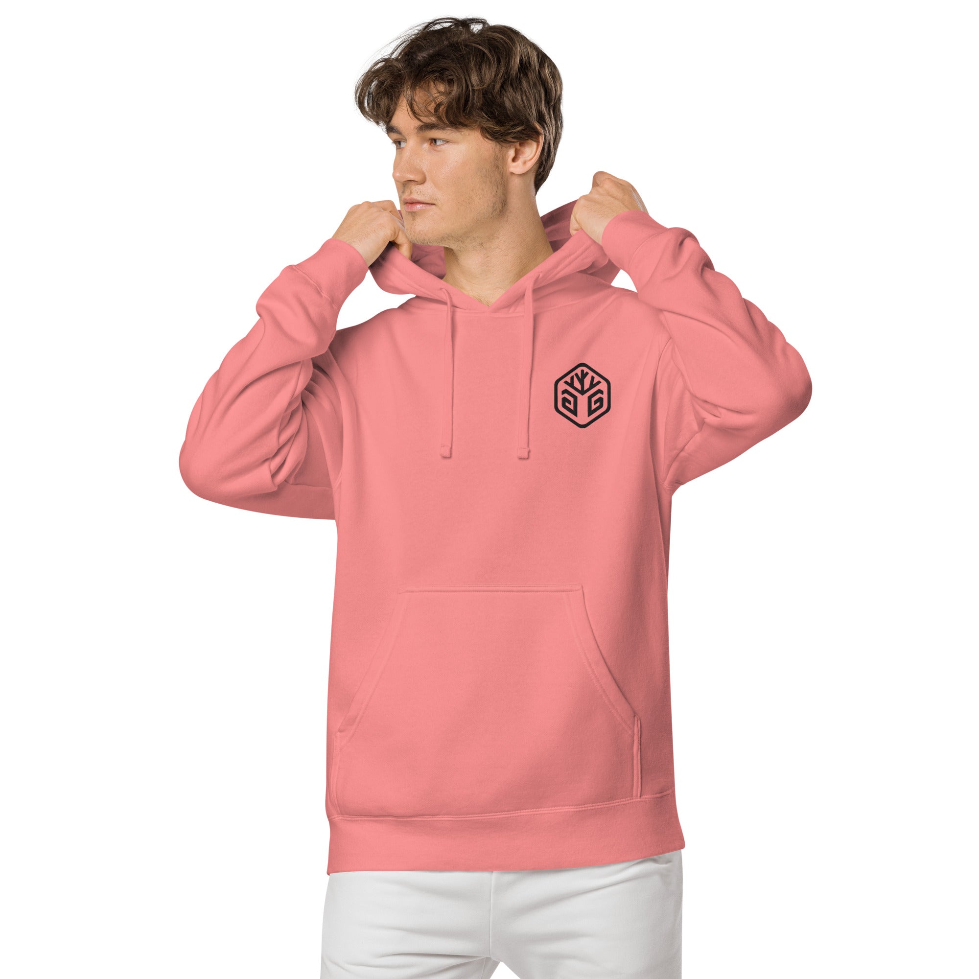 GG Logo - Embroidered Pigment-dyed hoodie