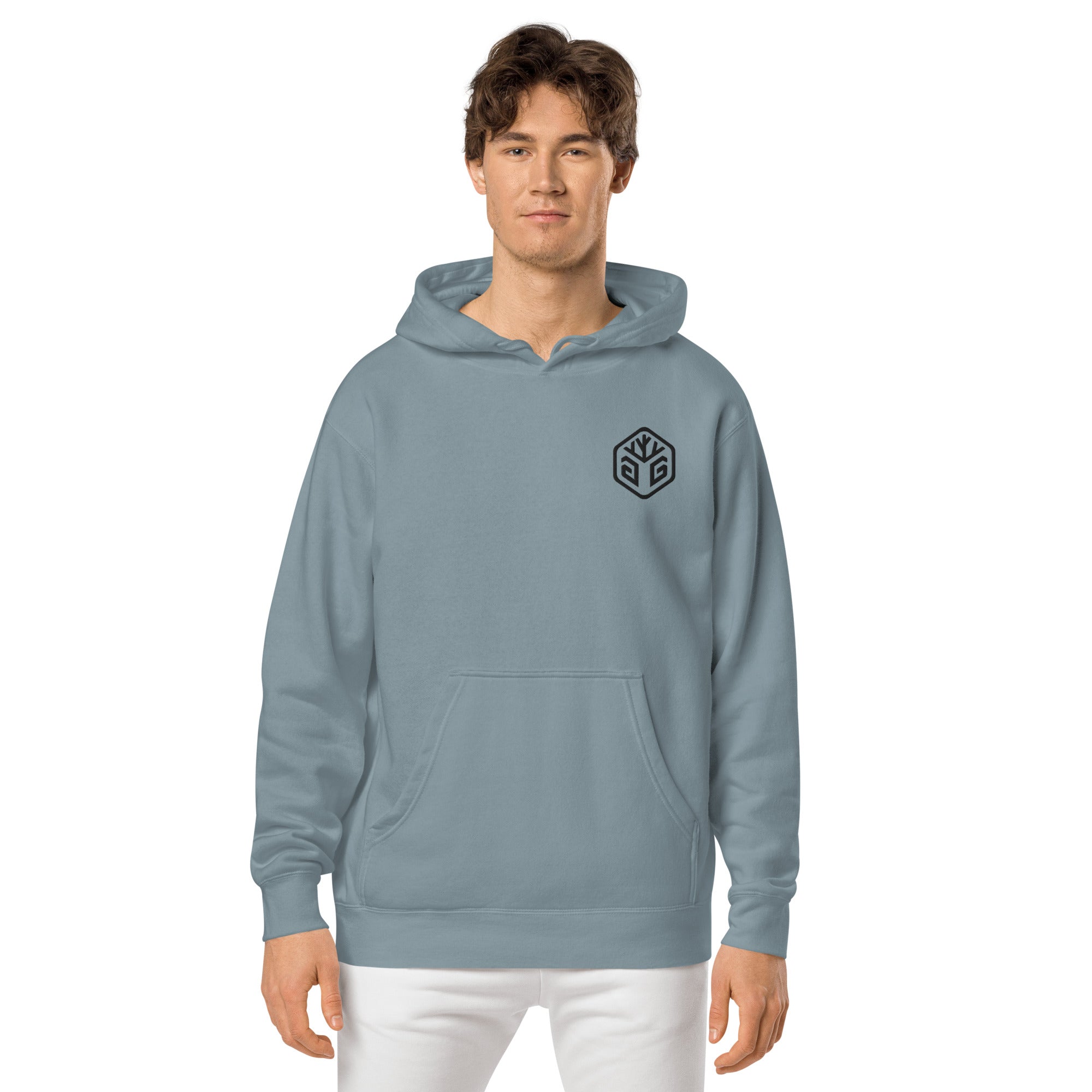 GG Logo - Embroidered Pigment-dyed hoodie