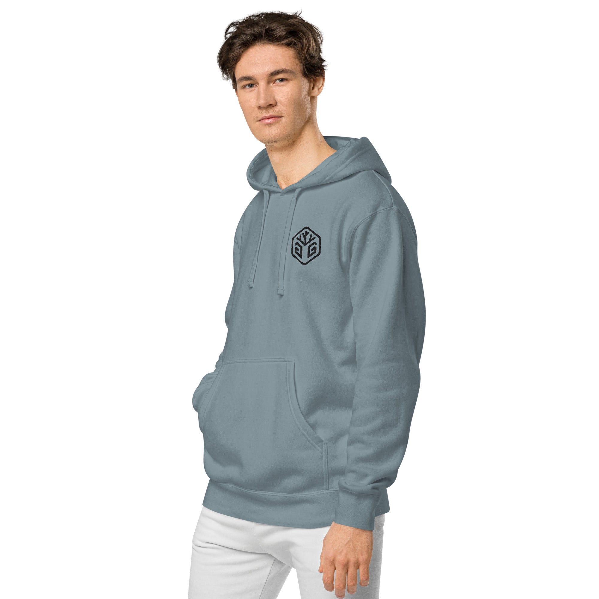 GG Logo - Embroidered Pigment-dyed hoodie