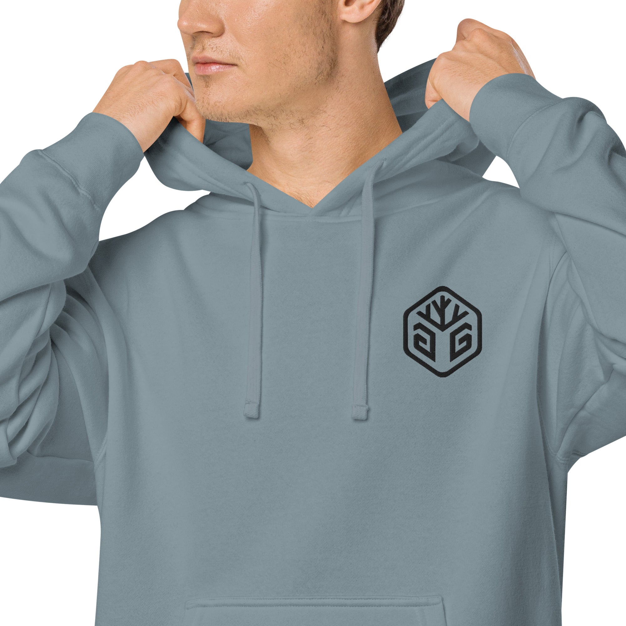 GG Logo - Embroidered Pigment-dyed hoodie