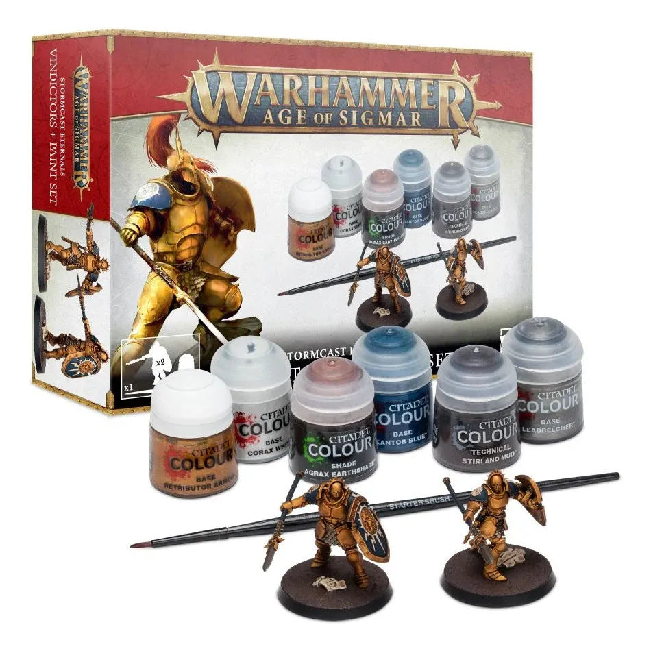 Stormcast Eternals Vindictors + Paints Set