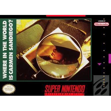 Where in the World is Carmen Sandiego (Super Nintendo Cartridge)