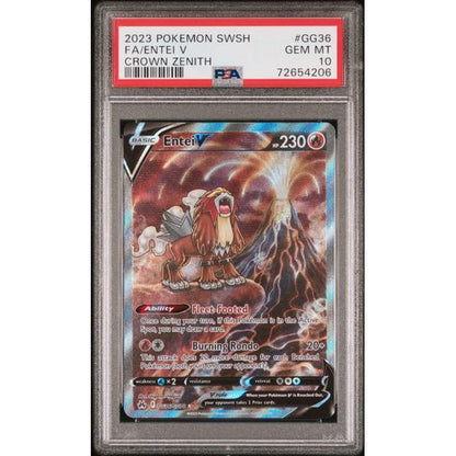 2023 (Crown Zenith) Entei V - Full Art - PSA 10