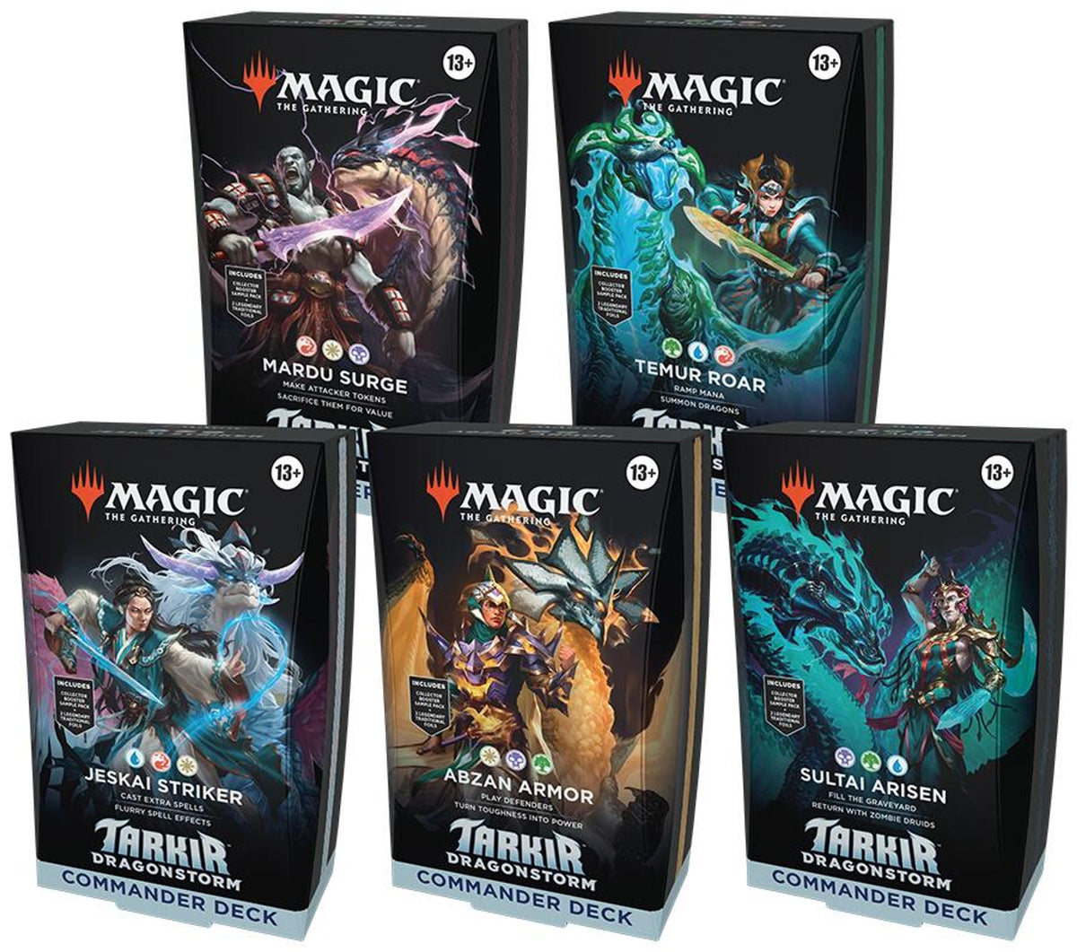 Tarkir Dragonstorm Commander Deck Set (5ct)