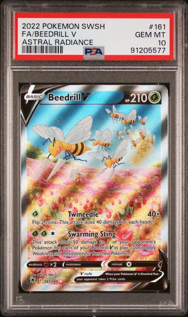 2022 (Astral Radiance) Beedrill V - FA - PSA 10