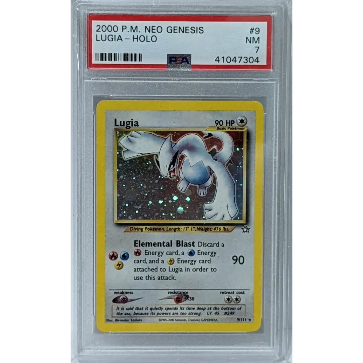 2000 Neo Genesis Lugia Holo- PSA 7