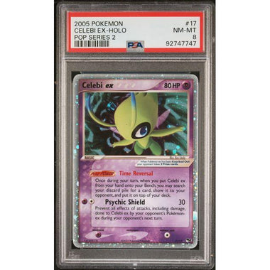 2005 (Pop Series 2) Celebi Ex - Holo - PSA 8