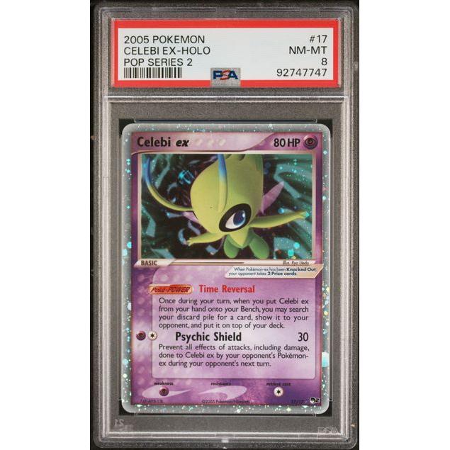 2005 (Pop Series 2) Celebi Ex - Holo - PSA 8