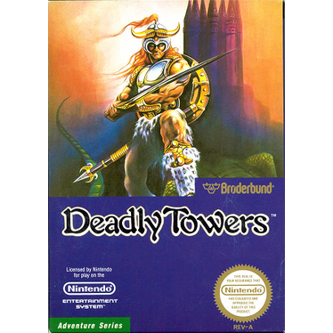 Deadly Towers (Nintendo Entertainment System Cartridge)