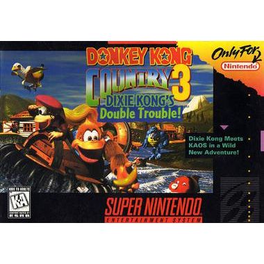 Donkey Kong Country 3 - Dixie Kong's Double Trouble (Super Nintendo Cartridge)