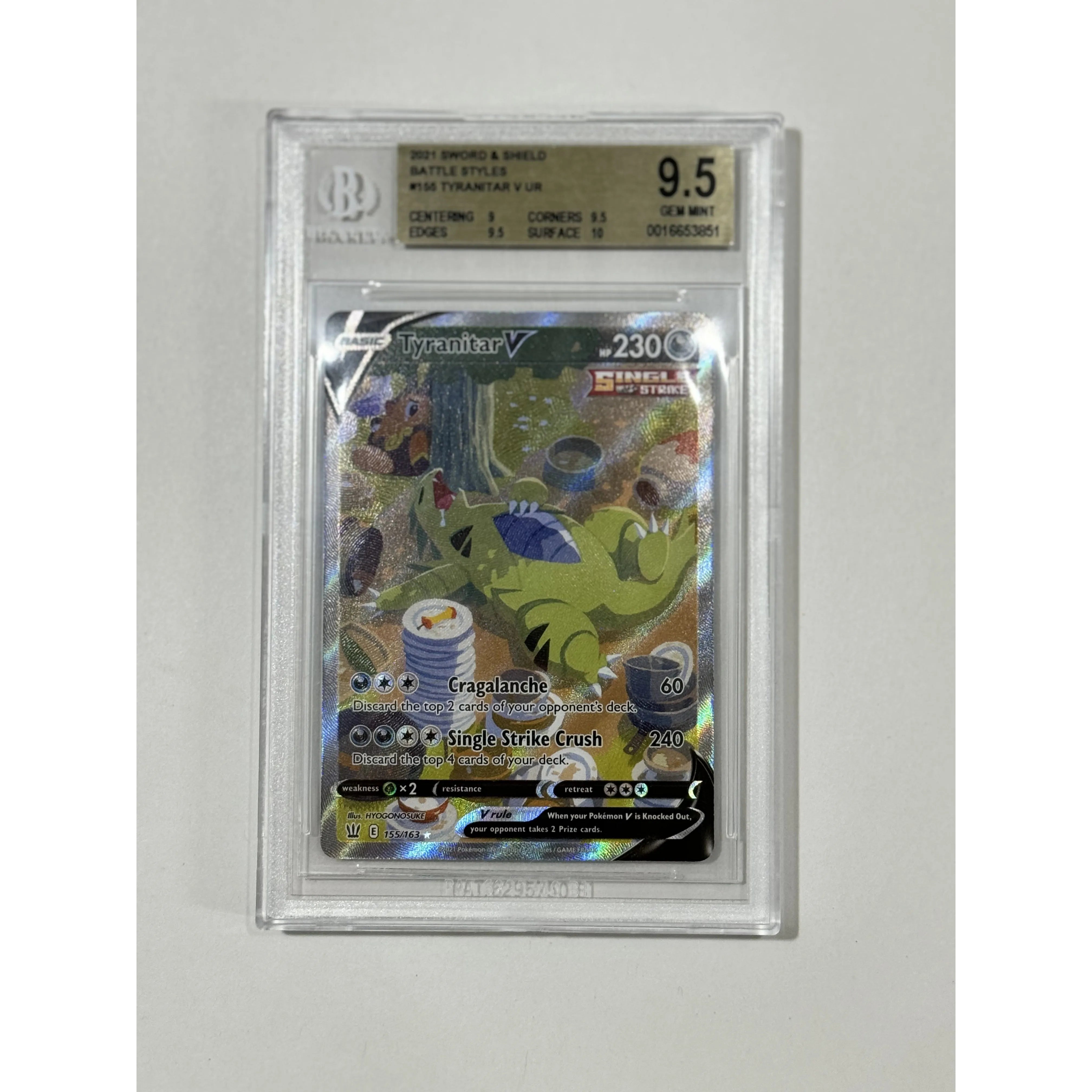 2021 Battle Styles Tyranitar V UR - BGS 9.5