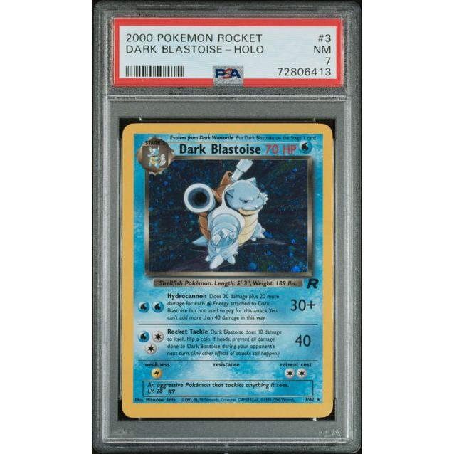 Dark Blastoise Holo - PSA 7 - Rocket