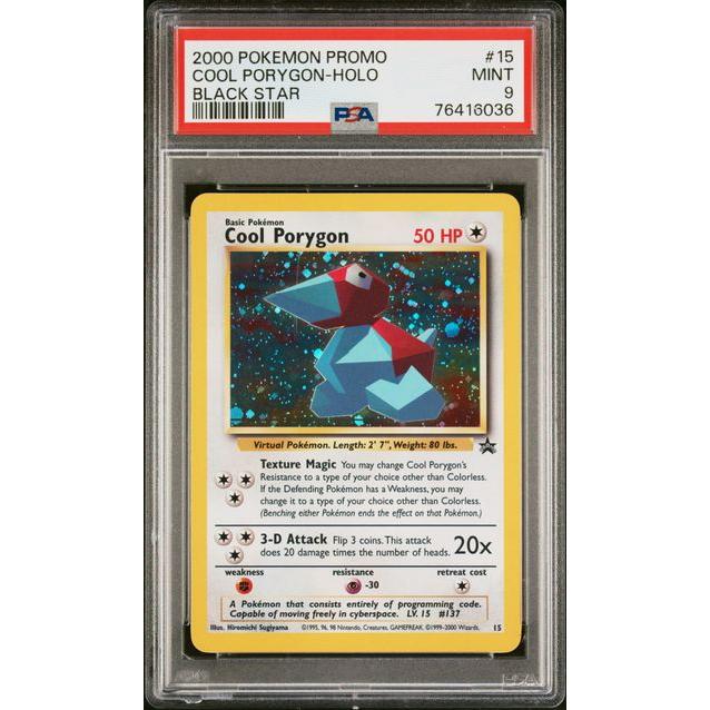 2000 Black Star Cool Porygon Holo- PSA 9