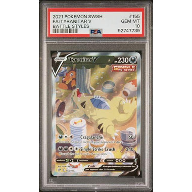 2021 (Battle Styles) Tyranitar V - FA - PSA 10