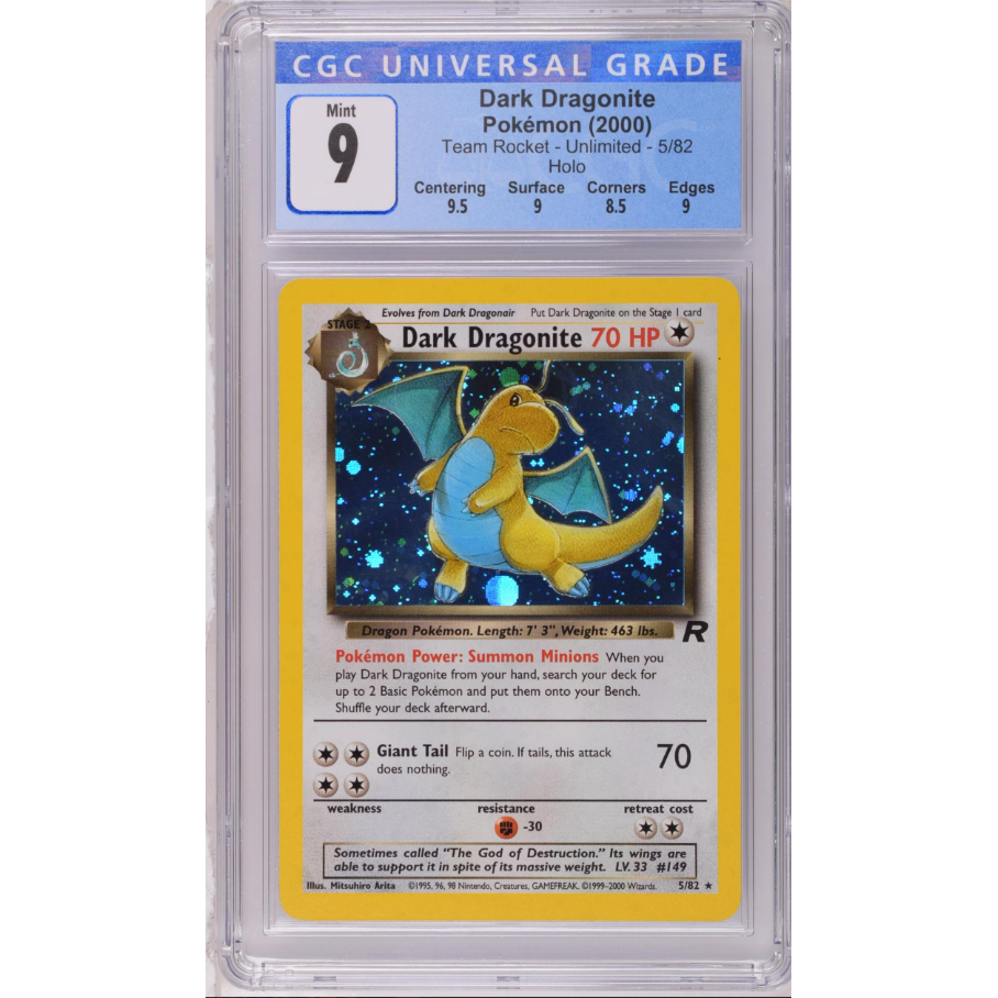 Dark Dragonite - CGC 9 - Team Rocket