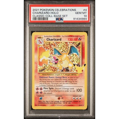 2021 Celebrations Classic Collection (Base Set) Charizard - Holo (PSA 10)