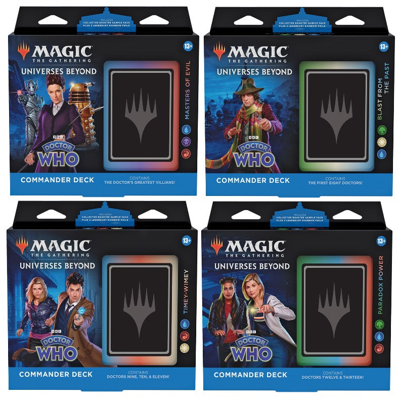 Doctor Who Commander Deck Set of 4