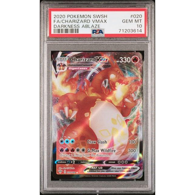 2020 (Darkness Ablaze) Charizard Vmax - Full Art - PSA 10