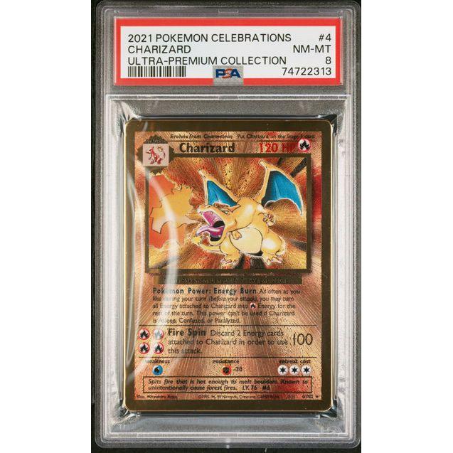 Charizard (Gold Plated) - PSA 8 - Celebrations UPC