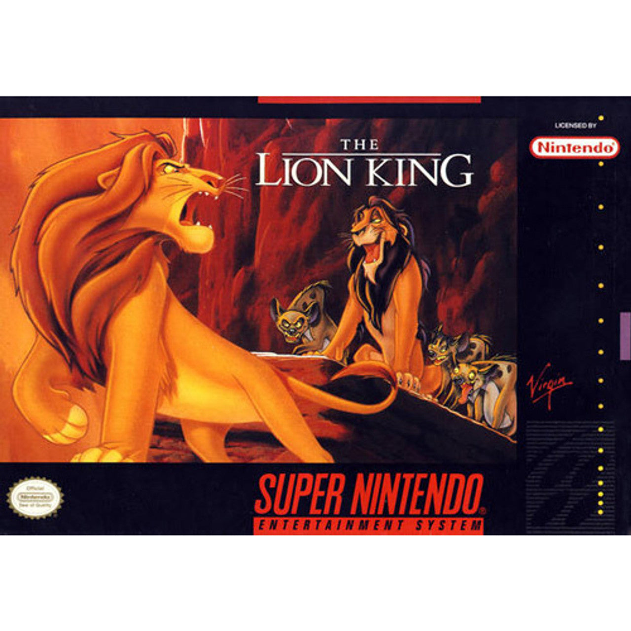 The Lion King (Super Nintendo Cartridge)