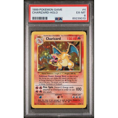 1999 (Base Set 1) Charizard - Holo - PSA 6