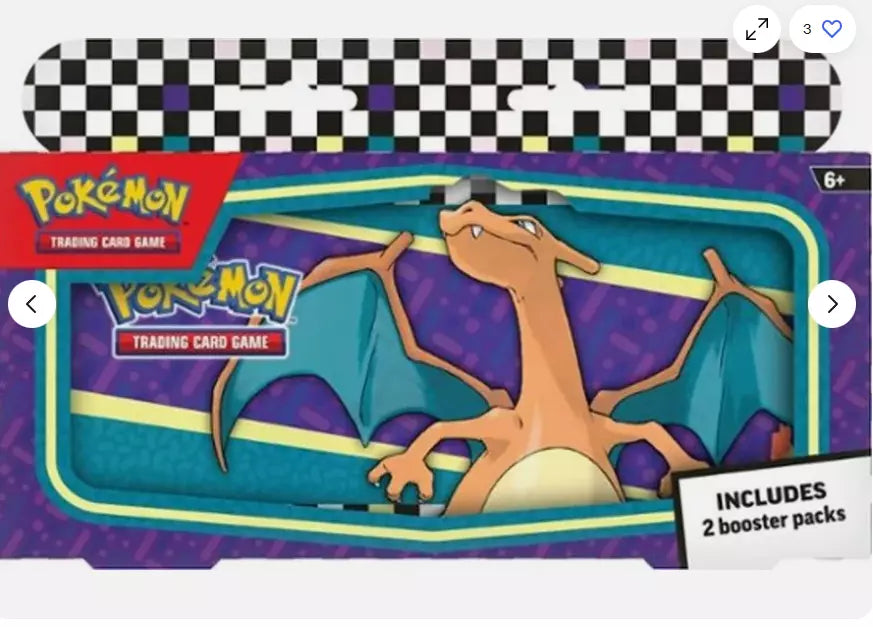 2024 Back to School Charizard Pencil Case with Booster Packs