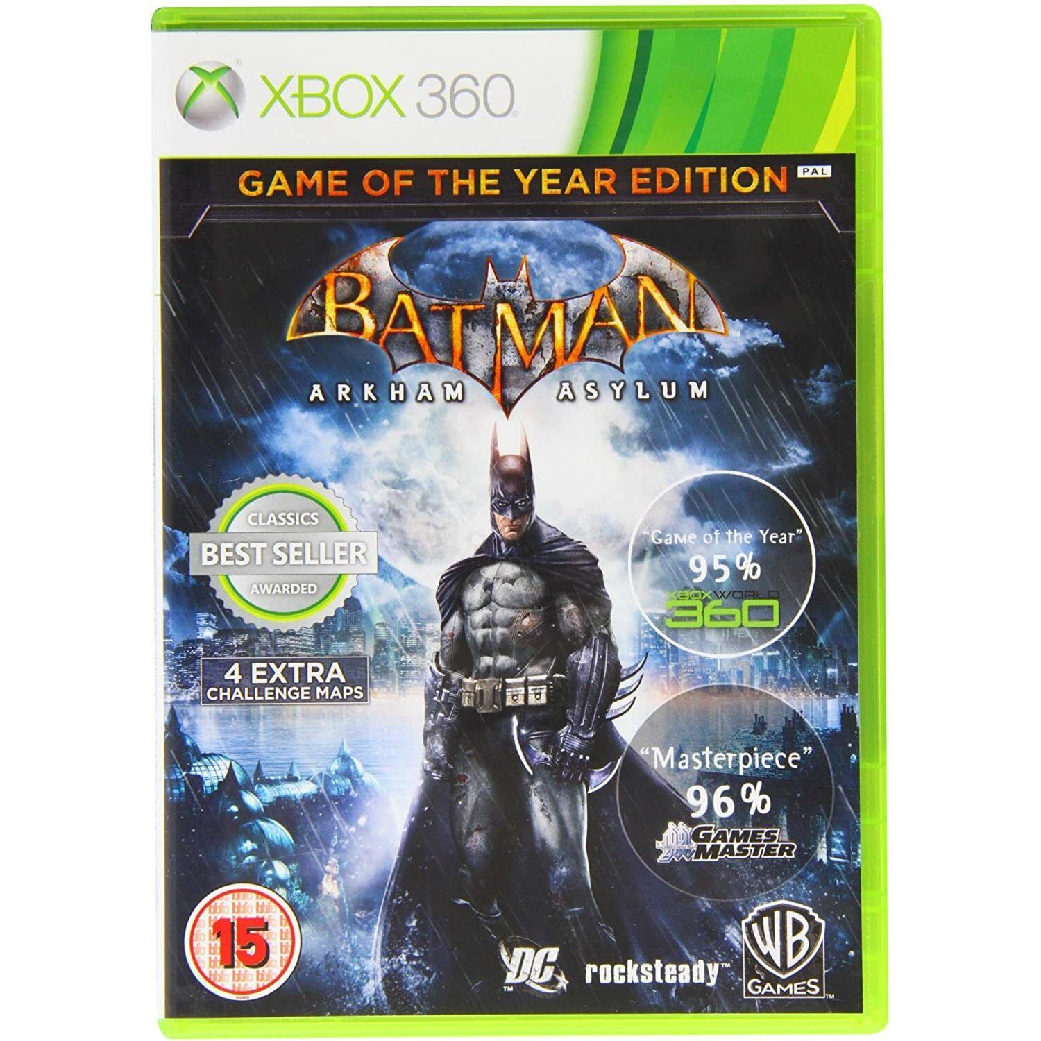 Batman Arkham Asylum Game of the Year Edition (Xbox 360 Disc)