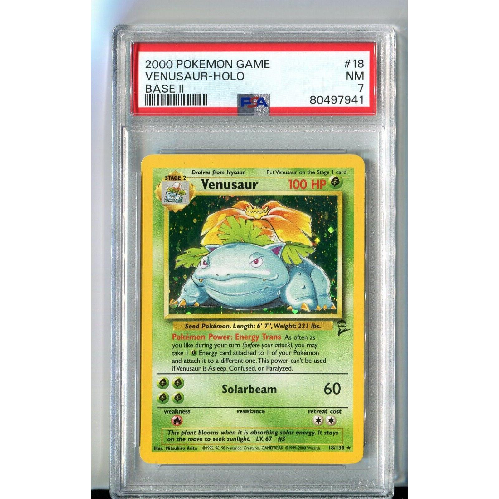 2000 Base 2 Venusaur Holo- PSA 7