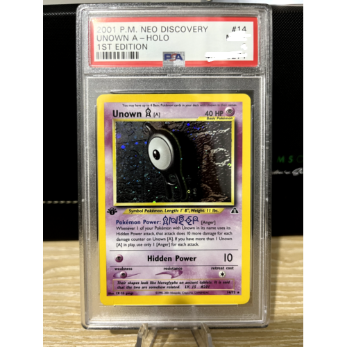 2001 Unown (A) Neo Discovery 1st Edition Holo - PSA 7