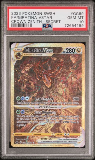 2023 (Crown Zenith) Giratina Vstar - Secret Full Art - PSA 10