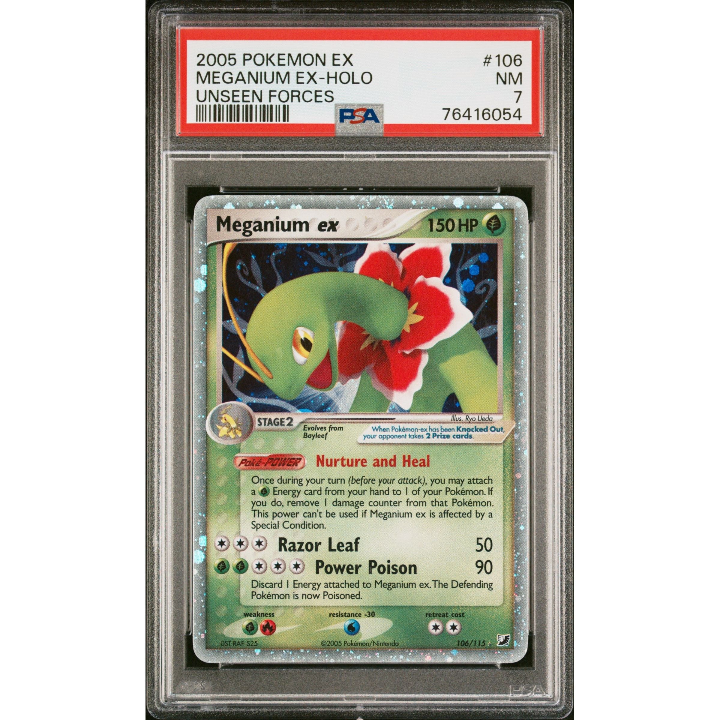 2005 Meganium EX - PSA 7