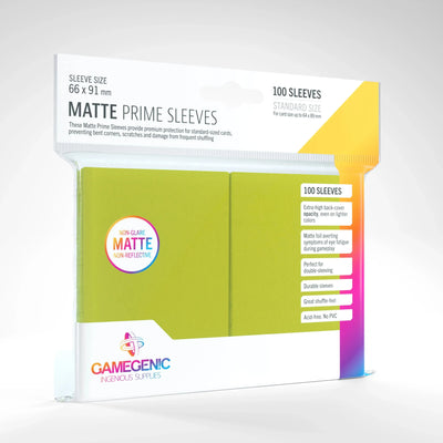 Gamegenic PRIME Matte Sleeves - 100 Pack